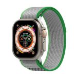 Διπλό έγχρωμο Nylon Hook and Loop Fastener Band Watch for Apple Watch Series 8&7 45mm / SE 2&6&SE&5&4 44mm / 3&2&1 42mm