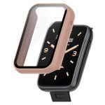 Για Xiaomi Mi Band 7 Pro PC+ σκληρυμένη μεμβράνη Πλήρως κλειστή προστατευτική θήκη ρολογιού (ροζ)
