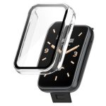 Για Xiaomi Mi Band 7 Pro PC+ σκληρυμένη μεμβράνη, πλήρως κλειστή προστατευτική θήκη ρολογιού (Διαφανές λευκό)