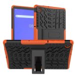 Για  Lenovo Tab M10 Plus TB-X606F Αντικραδασμική θήκη TPU+PC με βάση (πορτοκαλί)