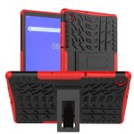 Για  Lenovo Tab M10 Plus TB-X606F Αντικραδασμική θήκη TPU+PC με θήκη (κόκκινη)