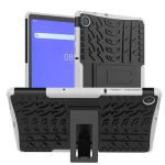 Για Lenovo Tab M10 Plus TB-X606F Tire Texture Προστατευτική θήκη TPU+PC με θήκη (λευκή)