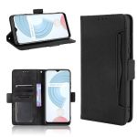 For OPPO Realme C21 Skin Feel Calf Pattern Horizontal Flip Leather Case with Holder & Card Slots & Photo Frame  (Black)