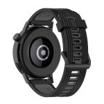 Huawei for  Watch GT 3 42mm 20mm Two-color Stripe Silicone Watch Band(Black Dark Grey)(OEM) - Image 4