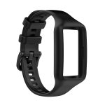 Για Huawei Band 7 / 6 Pro / 6 / Honor Band 6 Universal Integrated Silicone Watch Band (Μαύρο) - Image 3
