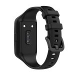 Για Huawei Band 7 / 6 Pro / 6 / Honor Band 6 Universal Integrated Silicone Watch Band (Μαύρο) - Image 2