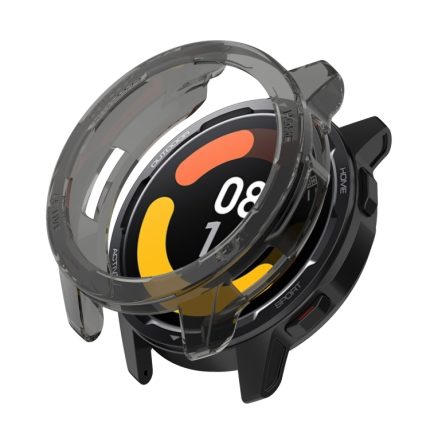 Για Xiaomi Watch S1 Active / Χρώμα ρολογιού 2 TPU Half-pack θήκη ρολογιού (διαφανές μαύρο)