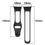 Xiaomi for Xiaomi Redmi Watch 3 / Mi Watch Lite 3,  Sports Band σιλικόνης δύο χρωμάτων (Μαύρο+Γκρι)(OEM) - Image 3