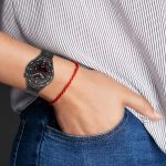 Huawei for  Watch GT 3 SE 22mm Two-color Stripe Silicone Watch Band(Black Dark Grey)(OEM) - Image 2
