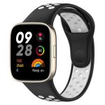 Xiaomi for Redmi Watch 3 Lite/ For Redmi Watch 3  Sports λουράκι ρολογιών σιλικόνης δύο χρωμάτων (μαύρο+λευκό)(OEM)