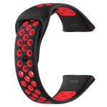 Xiaomi for Redmi Watch 3 Lite/ For Redmi Watch 3 Sports λουράκι ρολογιών σιλικόνης δύο χρωμάτων (Μαύρο+κόκκινο)(OEM) - Image 2