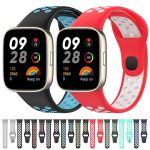 Xiaomi for  Redmi Watch 3 Lite/For Redmi Watch 3  Sports λουράκι ρολογιών σιλικόνης δύο χρωμάτων (Μαύρο+μπλε)(OEM) - Image 4