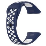 XIAOMI για Redmi Watch 3 Lite/For Redmi Watch 3 Sports λουράκι ρολογιών σιλικόνης δύο χρωμάτων (Σκούρο Μπλε+Λευκό)(ΟΕΜ) - Image 2