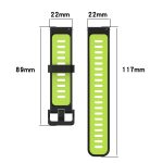 Amazfit for  GTR 3/GTR 3 Pro/GTR 2 22mm Two-color Stripe Silicone Watch Band(Black Dark Grey) (OEM) - Image 4