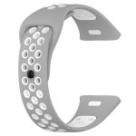 Xiaomi for Redmi Watch 3 / Mi Watch Lite 3 Sports Two-Color Silicone Watch Band (ΑΣΠΡΟ+ΓΚΡΙ)(OEM) - Image 2