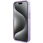 Γνήσια θήκη GUESS Hardcase GUHMP15SHRSGSU για iPhone 15 (Λογότυπο Magsafe / Glitter Script / Βάση δαχτυλιδιού / μωβ) - Image 2