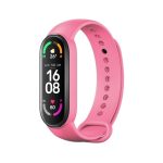 Λουράκι σιλικόνης για smartband Xiaomi Mi Band 5 / 6 / 7 ροζ