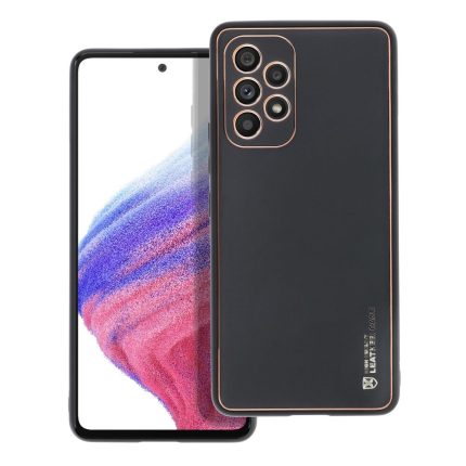 Forcell Elegant Back Cover Δερματίνης / Σιλικόνης Μαύρο (Galaxy A53)