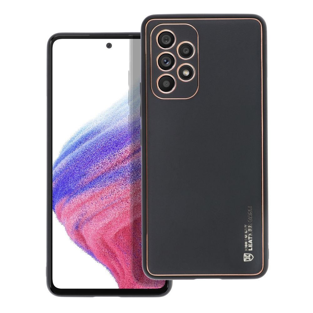 6a8c3a33b49f207738eb8110a5a8fc6c Forcell Elegant Back Cover Δερματίνης / Σιλικόνης Μαύρο (Galaxy A53) - Image 1