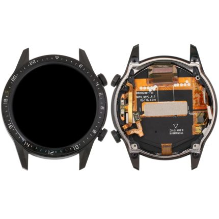 Οθόνη LCD και Digitizer Πλήρης συναρμολόγηση με πλαίσιο για Huawei Watch GT 2 46mm (Μαύρο)