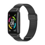 Για Huawei Band 6 / Honor Band 6 MIJOBS Milan Stainless Steel Band Watch (Μαύρο)