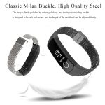 For Honor Band 4 / 5 MIJOBS Milan Stainless Steel Metal Buckle Watch Band(Black) - Image 3