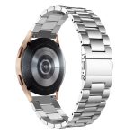 For Samsung Galaxy Watch4 Classic 42mm/46mm Universal Flat Head Three-bead Stainless Steel Watch Band(Silver) - Image 3