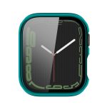 Electroplating Shockproof PC Protective Case with Tempered Glass Film For Apple Watch Series 9 / 8 / 7 41mm(Emerald Green) - Image 4