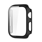 Electroplating Shockproof PC Protective Case with Tempered Glass Film For Apple Watch Series 9 / 8 / 7 41mm(Bright Black) - Image 6