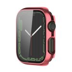 Electroplating Shockproof PC Protective Case with Tempered Glass Film For Apple Watch Series 9 / 8 / 7 41mm(Rose Gold) - Image 2