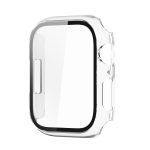 Electroplating Shockproof PC Protective Case with Tempered Glass Film For Apple Watch Series 9 / 8 / 7 41mm(Transparent White) - Image 6