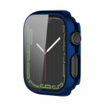 Electroplating Shockproof PC Protective Case with Tempered Glass Film For Apple Watch Series 9 / 8 / 7 41mm(Starry Blue) - Image 2