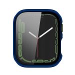 Electroplating Shockproof PC Protective Case with Tempered Glass Film For Apple Watch Series 9 / 8 / 7 41mm(Starry Blue) - Image 4