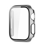 Electroplating Shockproof PC Protective Case with Tempered Glass Film For Apple Watch Series 9 / 8 / 7 41mm(Silver) - Image 6