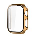 Electroplating Shockproof PC Protective Case with Tempered Glass Film For Apple Watch Series 9 / 8 / 7 45mm(Gold) - Image 5