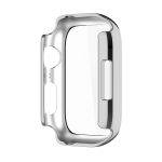 Electroplating Shockproof PC Protective Case with Tempered Glass Film For Apple Watch Series 9 / 8 / 7 45mm(Silver) - Image 5