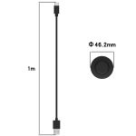 Xiaomi For Watch S1 M2108W1 Magnetic Wireless Charger with 1m Charging Cable(Black) - Image 3