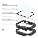 Screen Tempered Glass Film Armor Waterproof Watch Case For Apple Watch Series 8&7 41mm(Red) - Image 3