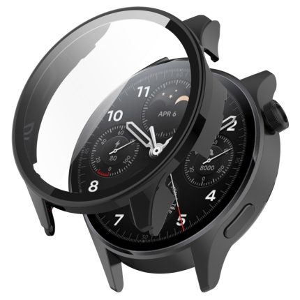 Για Xiaomi Watch S1 Pro Tempered Glass Film Case Watch (Μαύρη)