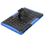 For Lenovo Tab M10 3rd Gen Tire Texture TPU + PC Tablet Case with Holder(Blue) - Image 5