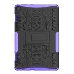For Lenovo Tab M10 3rd Gen Tire Texture TPU + PC Tablet Case with Holder(Purple) - Image 2