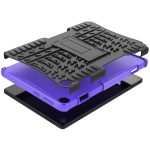 For Lenovo Tab M10 3rd Gen Tire Texture TPU + PC Tablet Case with Holder(Purple) - Image 6