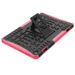 For Lenovo Tab M10 3rd Gen Tire Texture TPU + PC Tablet Case with Holder(Pink) - Image 5