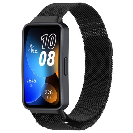 Για Huawei Band 8 Mijobs Silicone Breathable Watch Band (Μαύρο)
