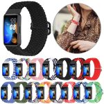 Για Huawei Band 8 Nylon Braided Buckle Band ρολόι (Μαύρο) - Image 2