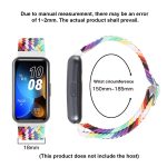 Για Huawei Band 8 Nylon Braided Buckle Band ρολόι (Μαύρο) - Image 4
