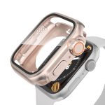 For Apple Watch Series 6 / 5 / 4 / SE 40mm Change to Ultra 49mm Waterproof All-Inclusive Film Hybrid PC Watch Case(Rose Gold)