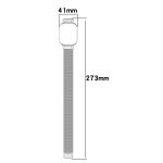 Για Redmi Watch 3 Lite / Watch 3 Active 2 in 1 Milan Metal Watch Band με πλαίσιο ρολογιού (ασημί) - Image 3