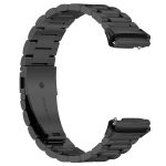 For Redmi Watch 3 Lite / Watch 3 Active Three-bead Metal Stainless Steel Watch Band(Black)