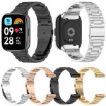 For Redmi Watch 3 Lite / Watch 3 Active Three-bead Metal Stainless Steel Watch Band(Black) - Image 2